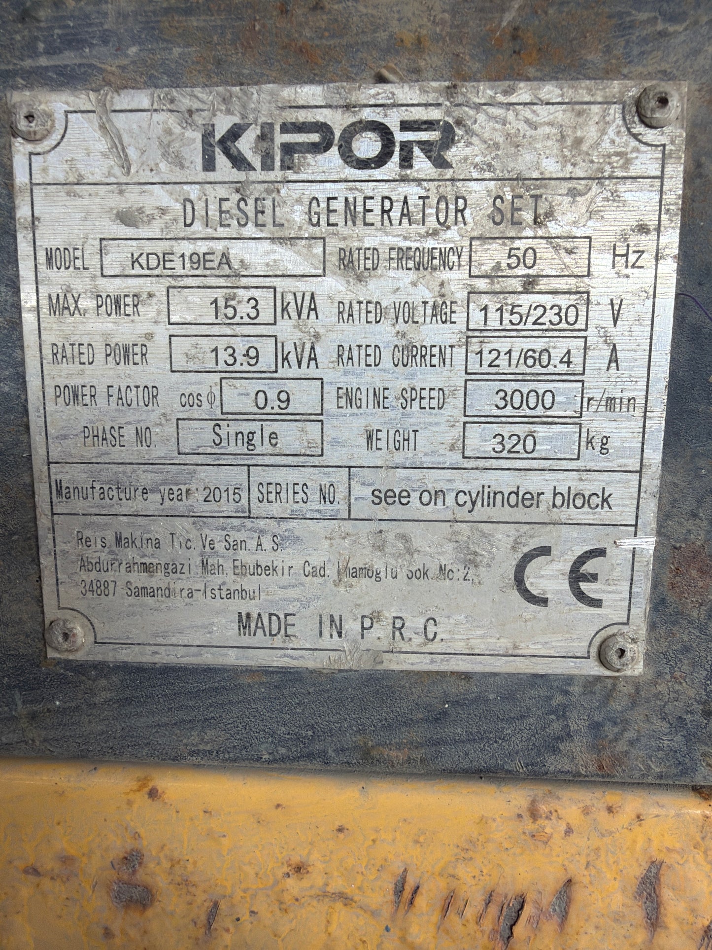 Kipor KDE19EA Jeneratör - Yüksek Kapasite 15.3 Kva