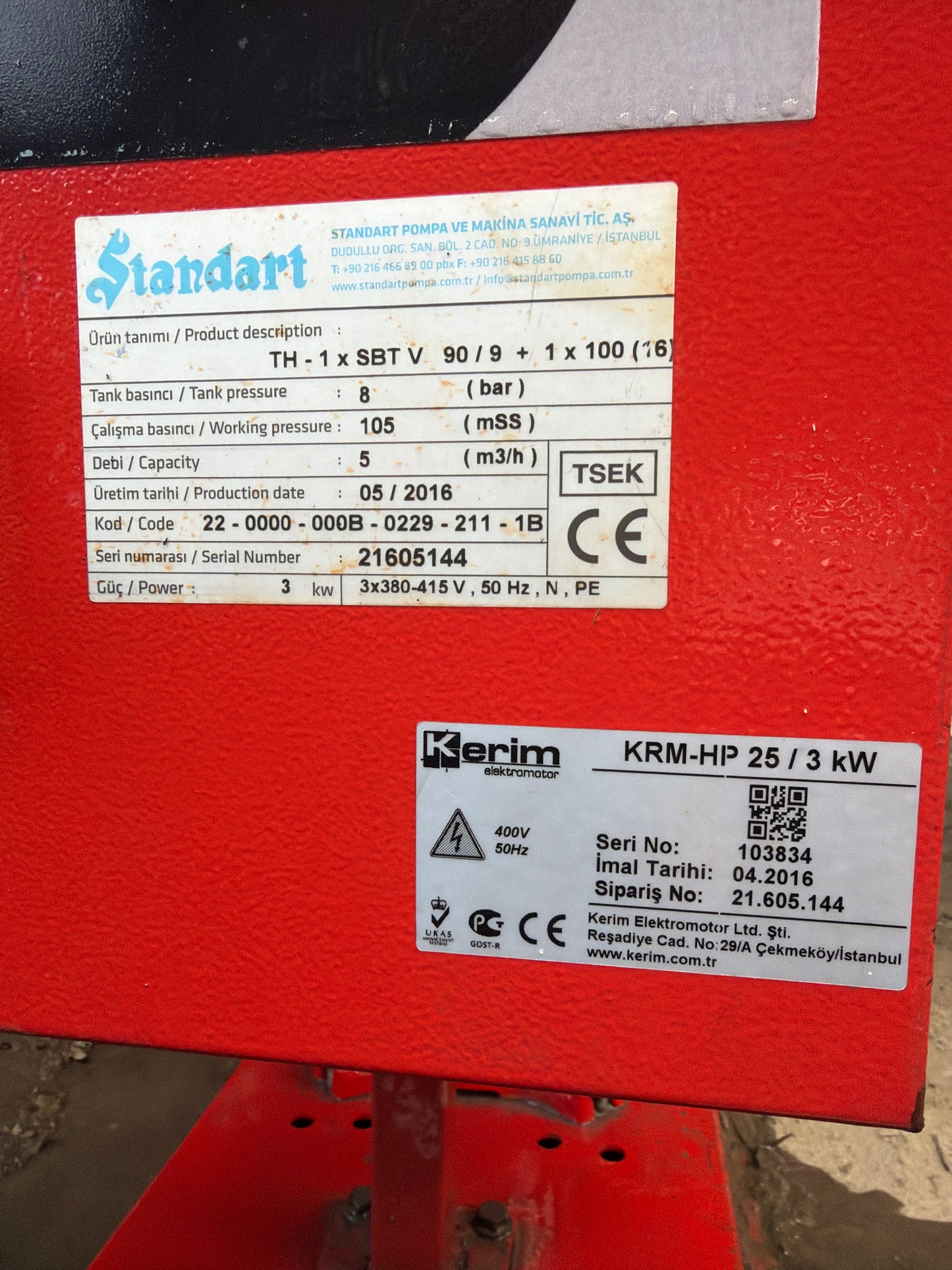 KRM HP 25/3kW Fire Pump Control - 2016 Model (Debi: 5-15 m³/h)