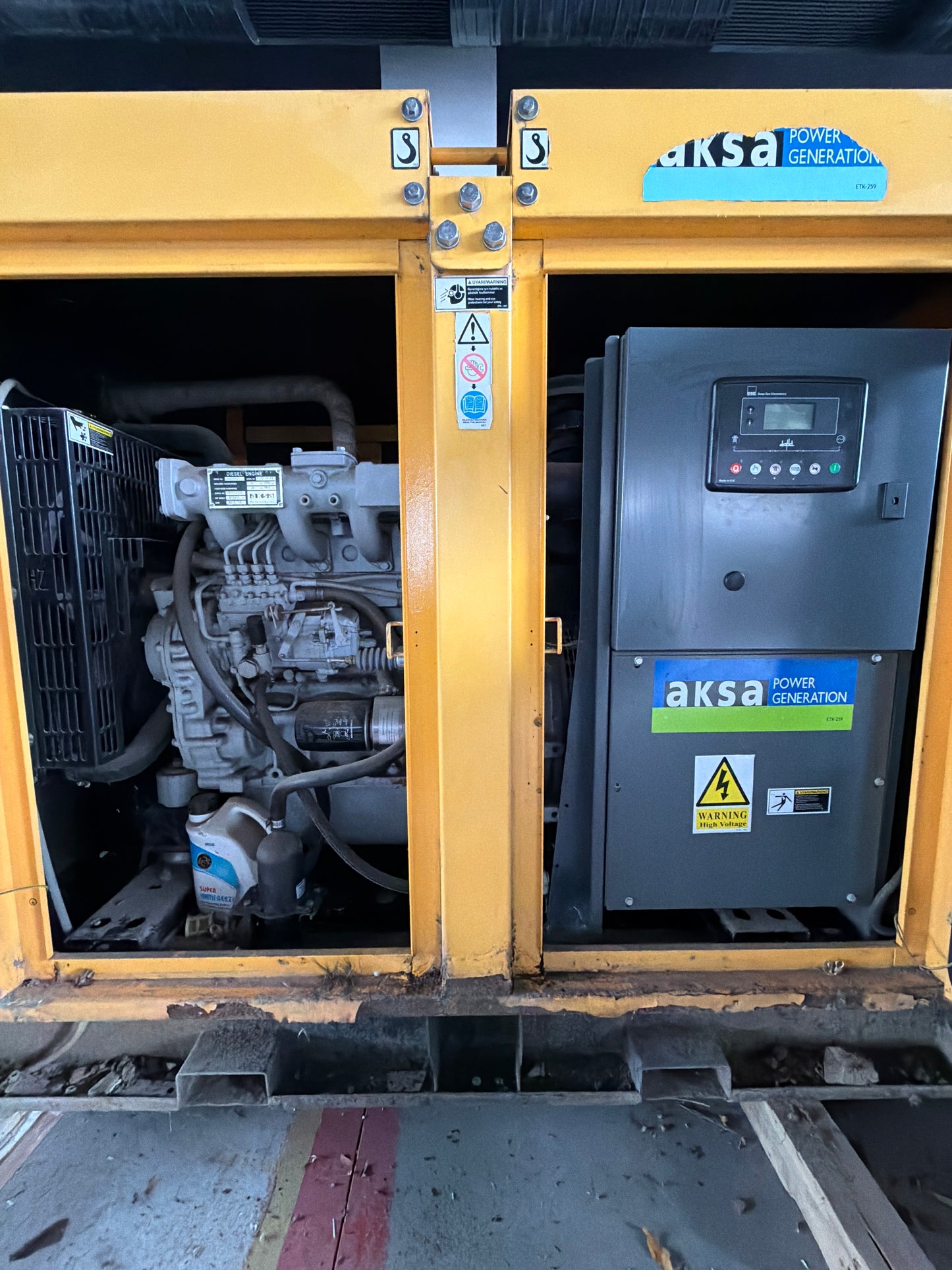 50 kVA Aksa 2015 Model Jeneratör - Ricardo Motor Kabinli