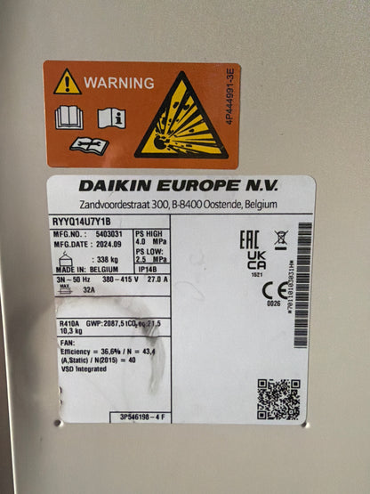 Daikin RYYQ14U7Y1B - VRV Klima Sistemi