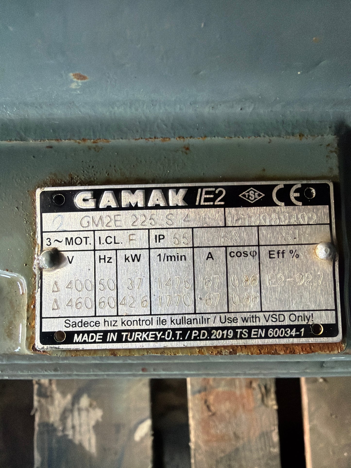 Gamak GM2E 225 S4 Motor - Endüstriyel Motor