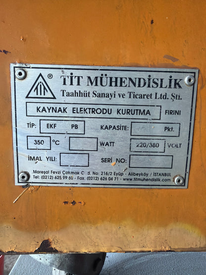 Kaynak Elektrodu Kurutma Fırını - Tip EKF PB 220/380V