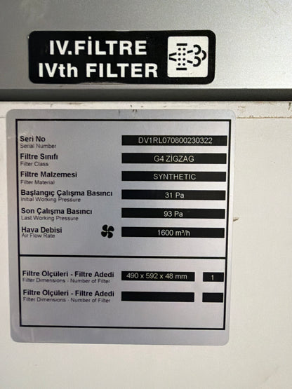 Daikin Vantilatör Santral - AHU-13 DKS-60TB Havalandırma Sistemi