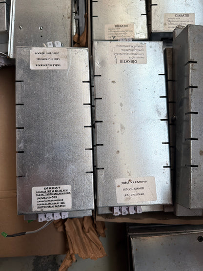 İkili Klemens METAL GÖVDELİ LED GÖSTERGELİ – PANO TİPİ (47 ADET)LED(+)L Kırmızı LED(-) N:Mavi Elektrik Malzemesi
