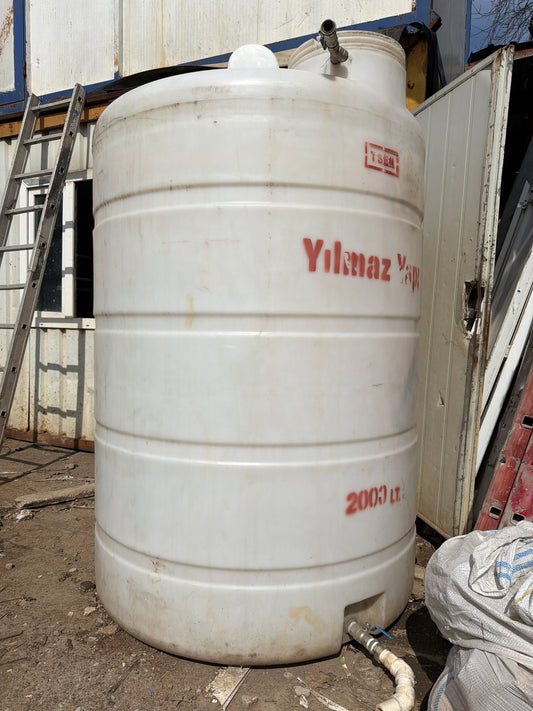2000 Lt Dikey Su Tankı - Şantiye ve Endüstriyel Kullanım