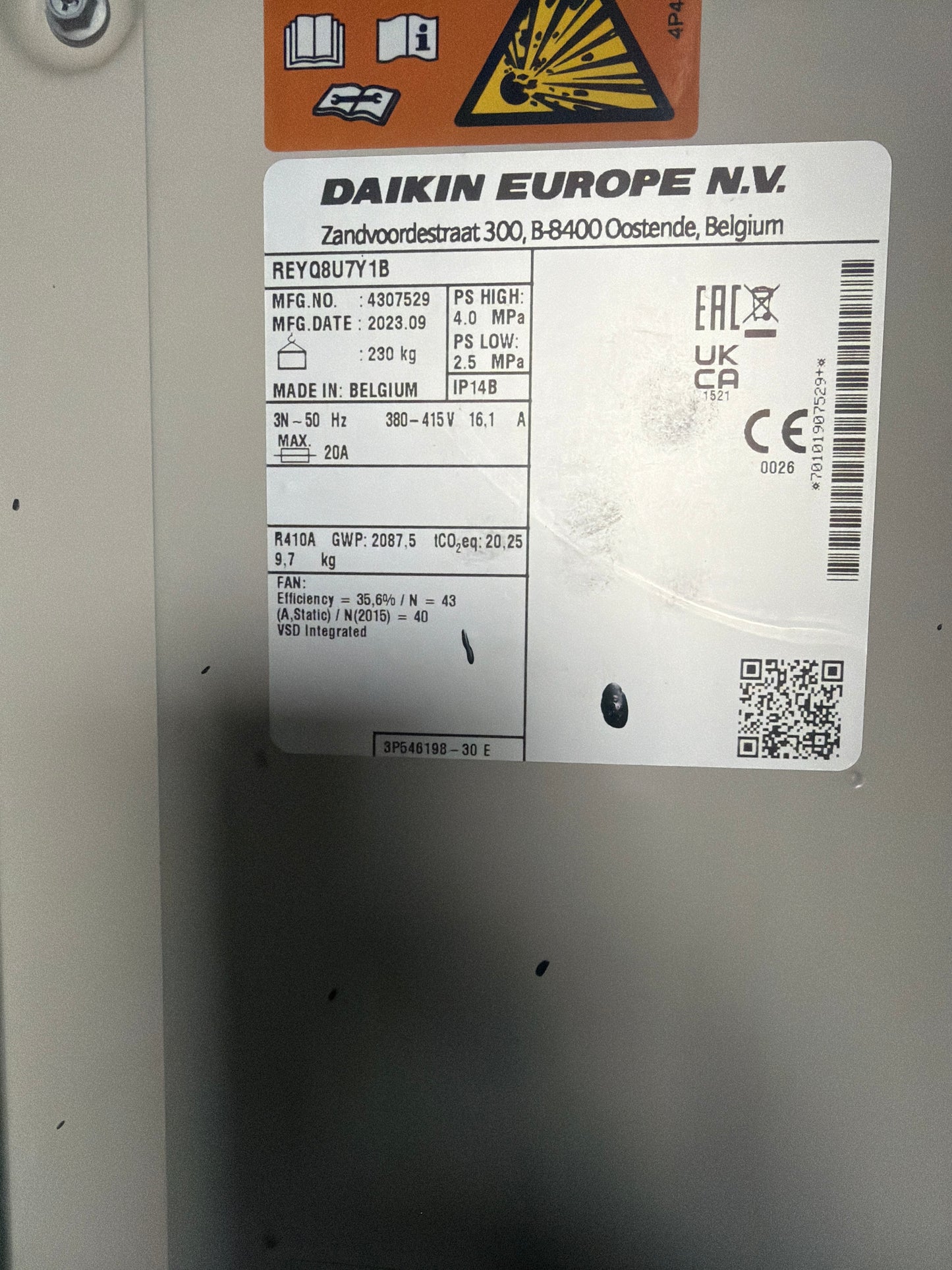 Daikin VRV REYQ8U7Y1B - Sıfır Klima Sistemi
