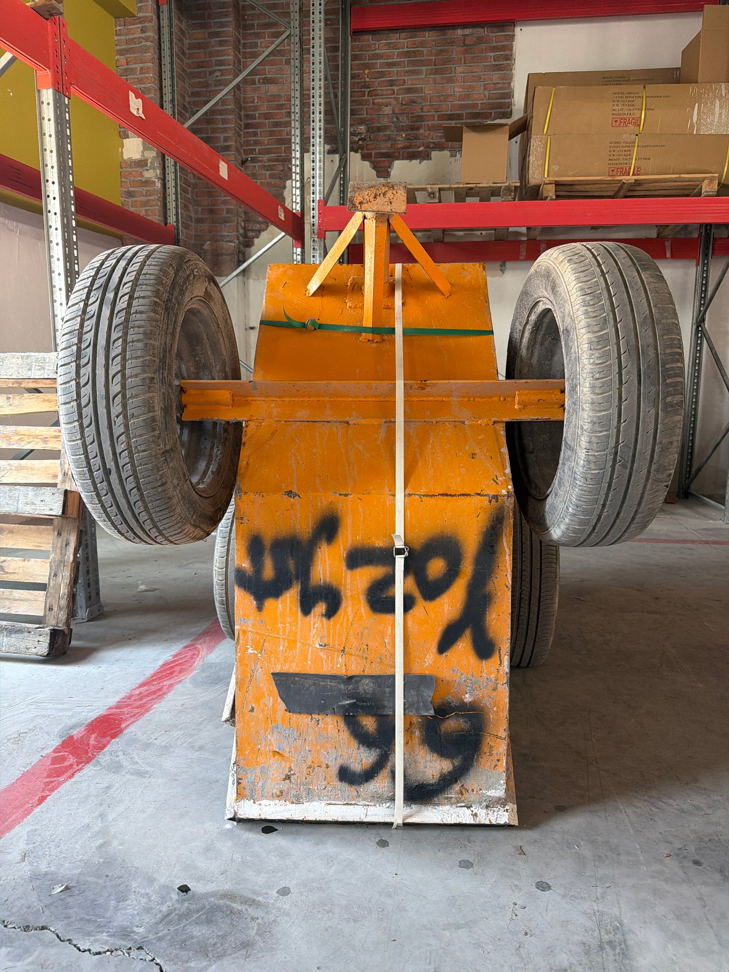 250 Litre Kapasiteli Japon Tip Beton El Arabası - İnşaat Ekipmanı
