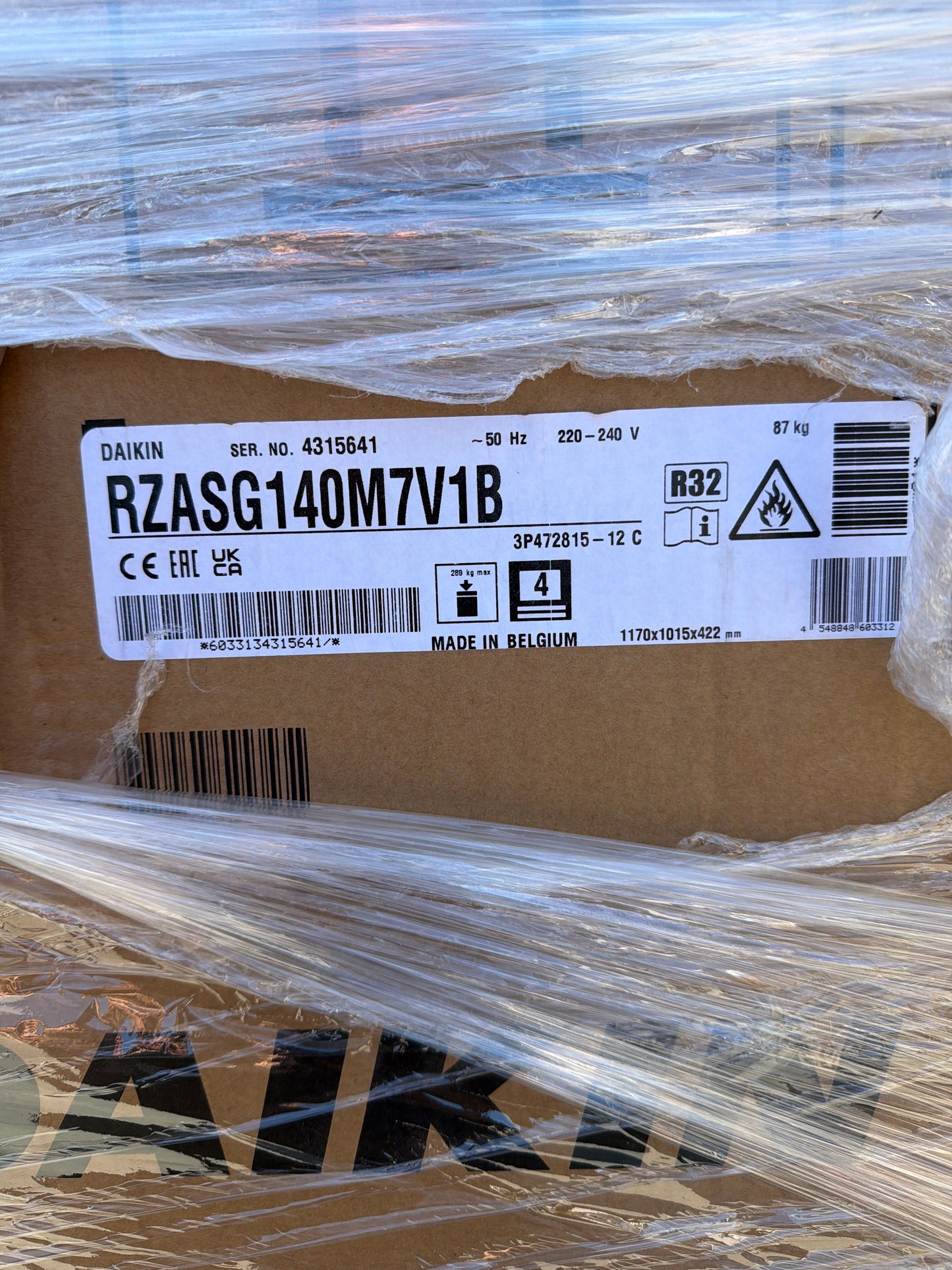 Daikin RZASG140M7V1B - VRV Split Klima Dış Ünitesi