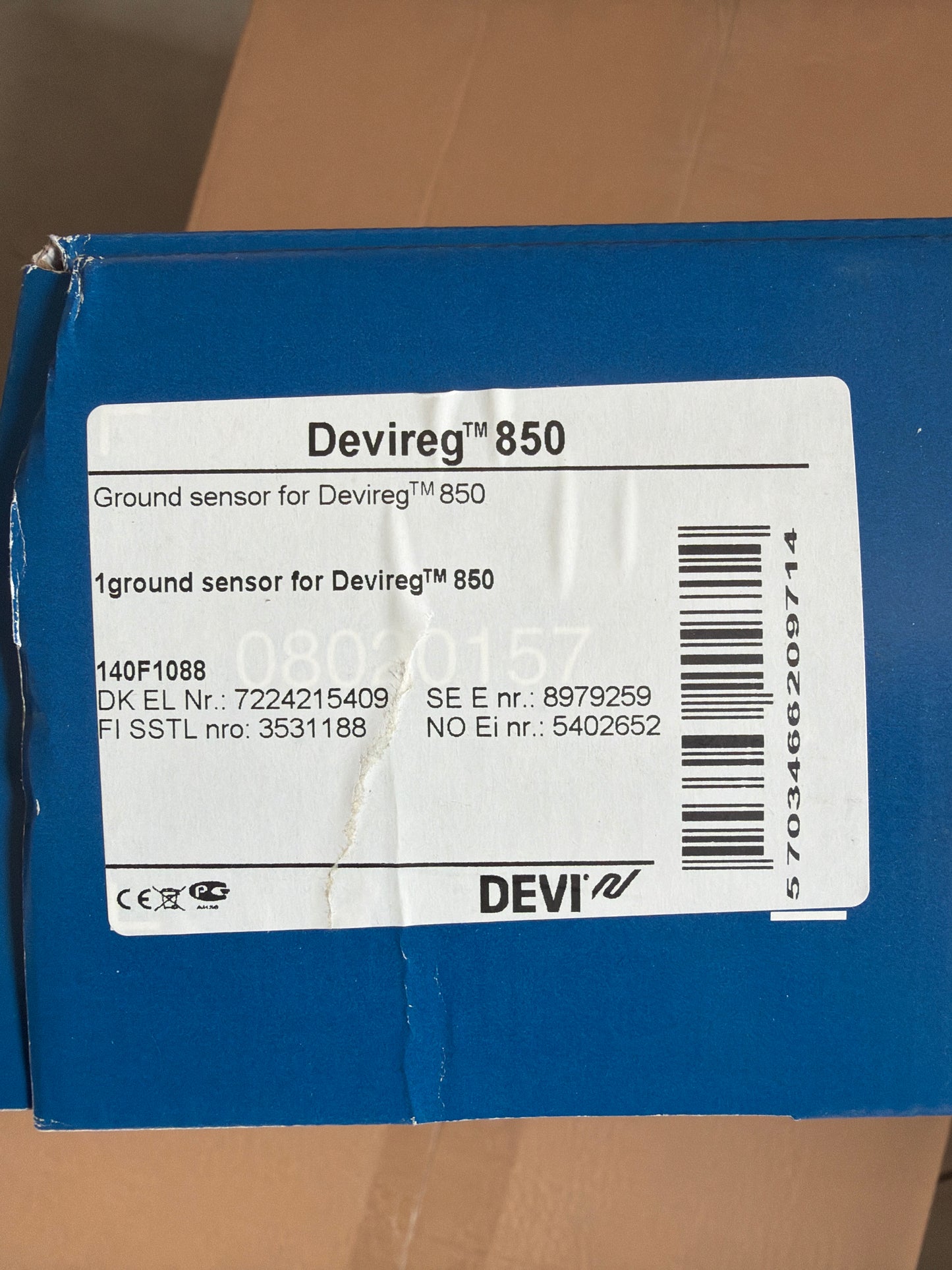 DANFOSS DEVIreg 850 İçin Zemin Sensörü
