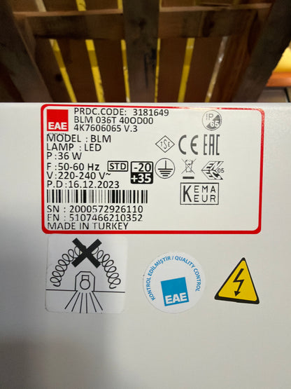 EAE Aydınlatma BLM036T - 40OD00 4K7606065 V.3 LED Armatür