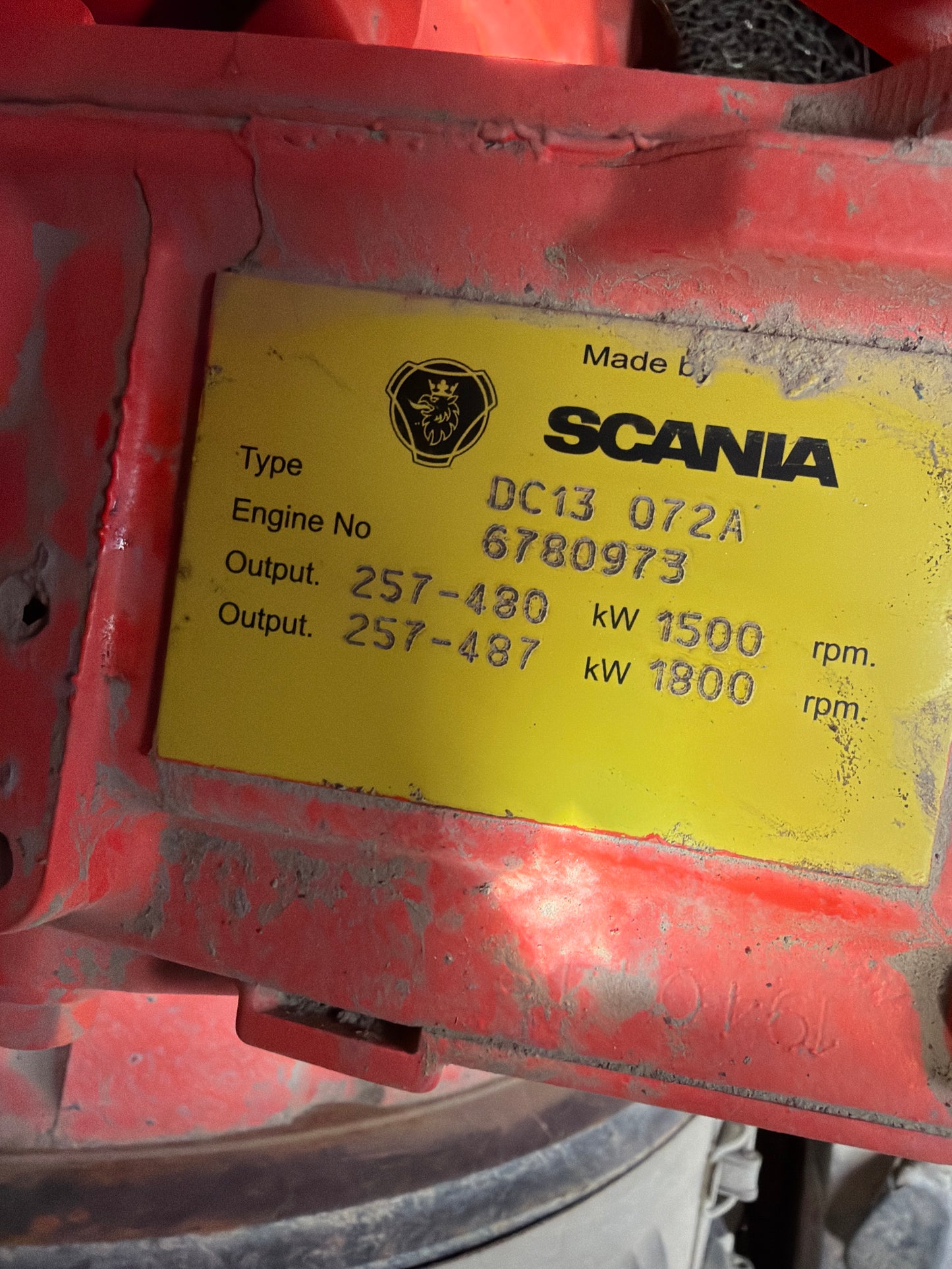 500 KVA ALİMAR JENERATÖR – SCANIA MOTORLU | 1854 SAATTE DİZEL JENERATÖR