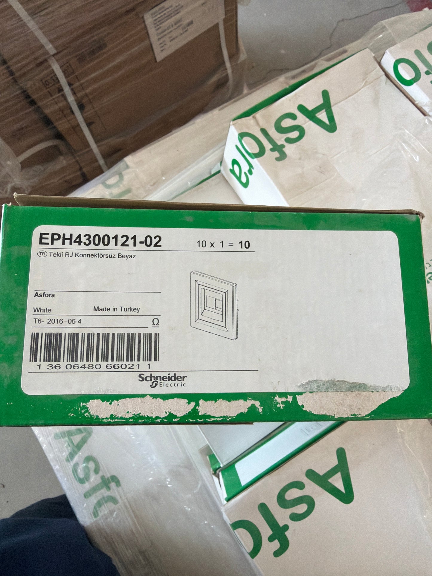Schneider EPH4300121-02 Anahtar - White 10 Adet