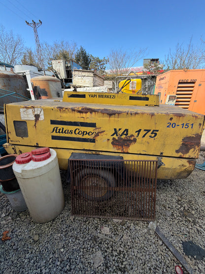 Atlas Copco XA175 Dizel Mobil Kompresör – 175 CFM – İkinci El