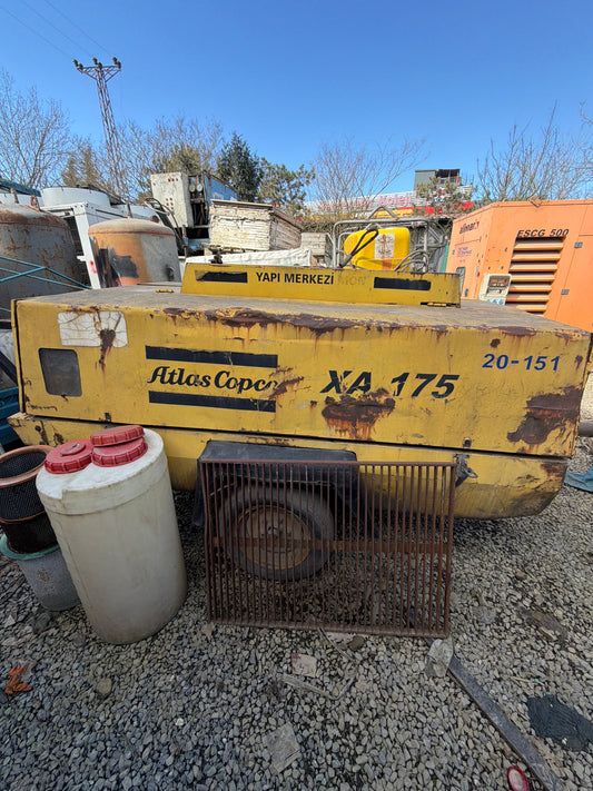 Atlas Copco XA175 Dizel Mobil Kompresör – 175 CFM – İkinci El