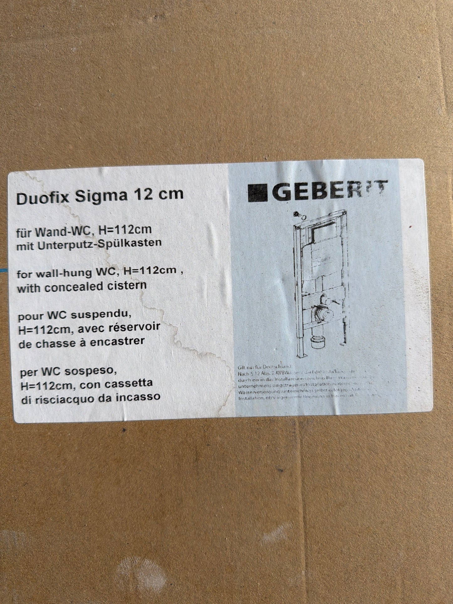 Geberit 111.300.00.5 - H=112cm Banyo Donanımı