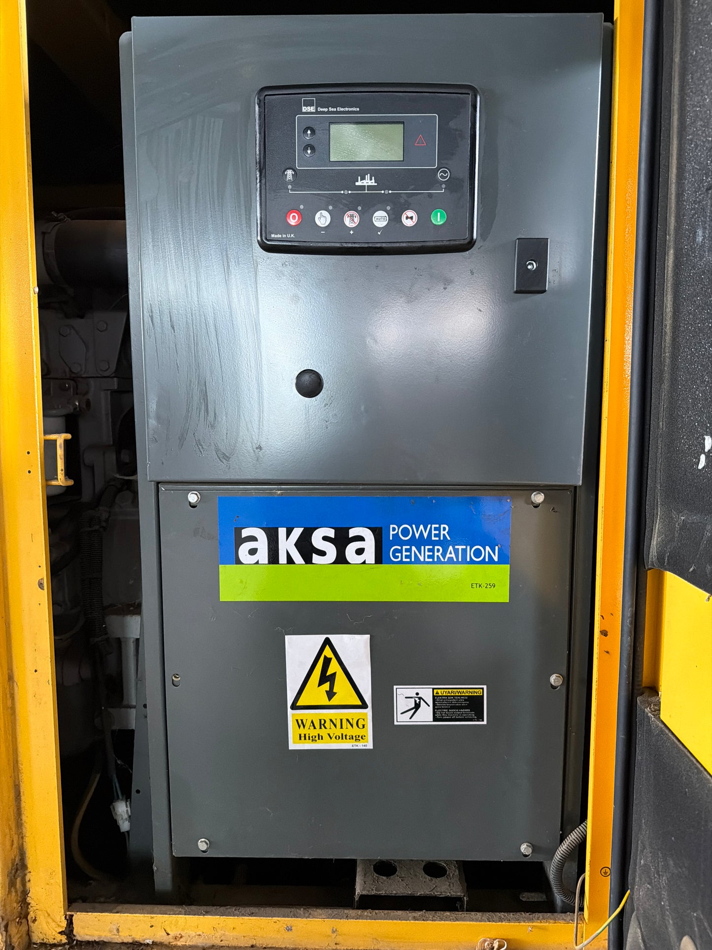 50 kVA Aksa 2015 Model Jeneratör - Ricardo Motor Kabinli