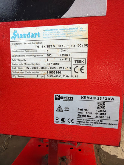 KRM HP 25/3kW Fire Pump Control - 2016 Model (Debi: 5-15 m³/h)