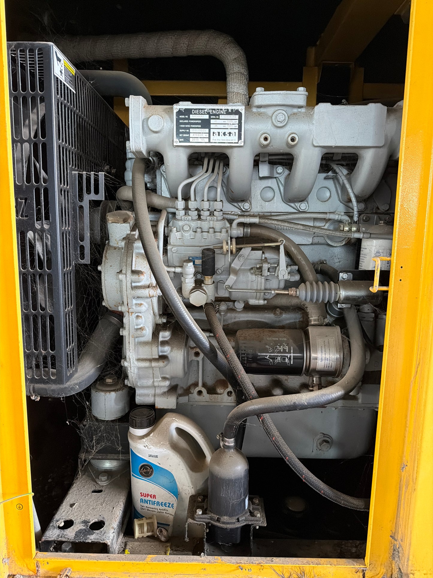50 kVA Aksa 2015 Model Jeneratör - Ricardo Motor Kabinli