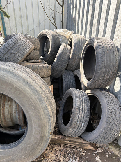 Karışık Lastik Stoku 150 Adet – Araba Kamyon Forklift – İkinci El