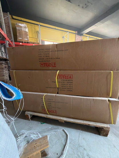 Fragile Xinda Kombine Fotoselli Havlu Dispanser ve Çöp Kovası - GSG63C